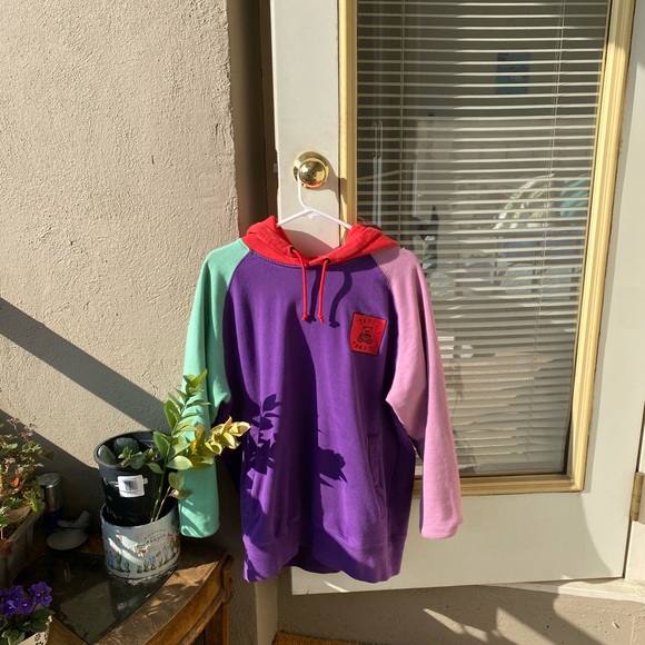 Teddy Fresh Colorblock Purple Skater Hoodie - Picture 3 of 6